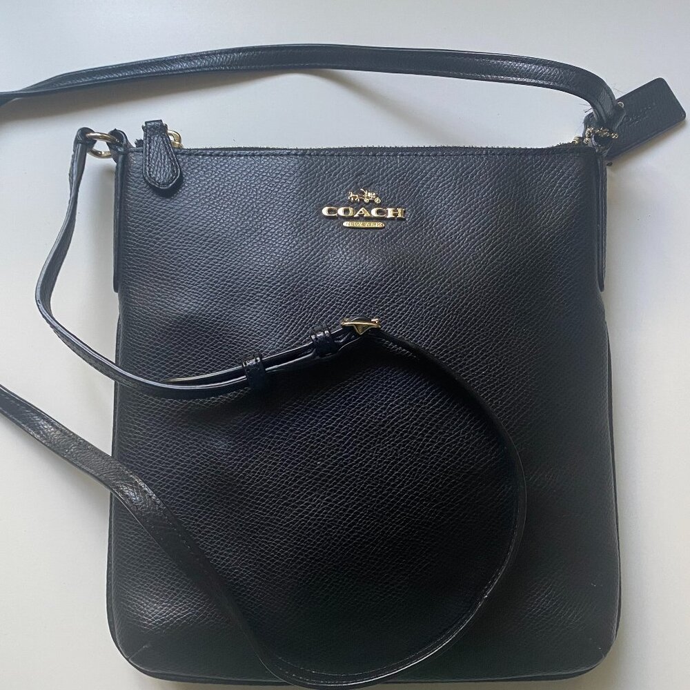 Vintage Black Coach Crossbody Bag